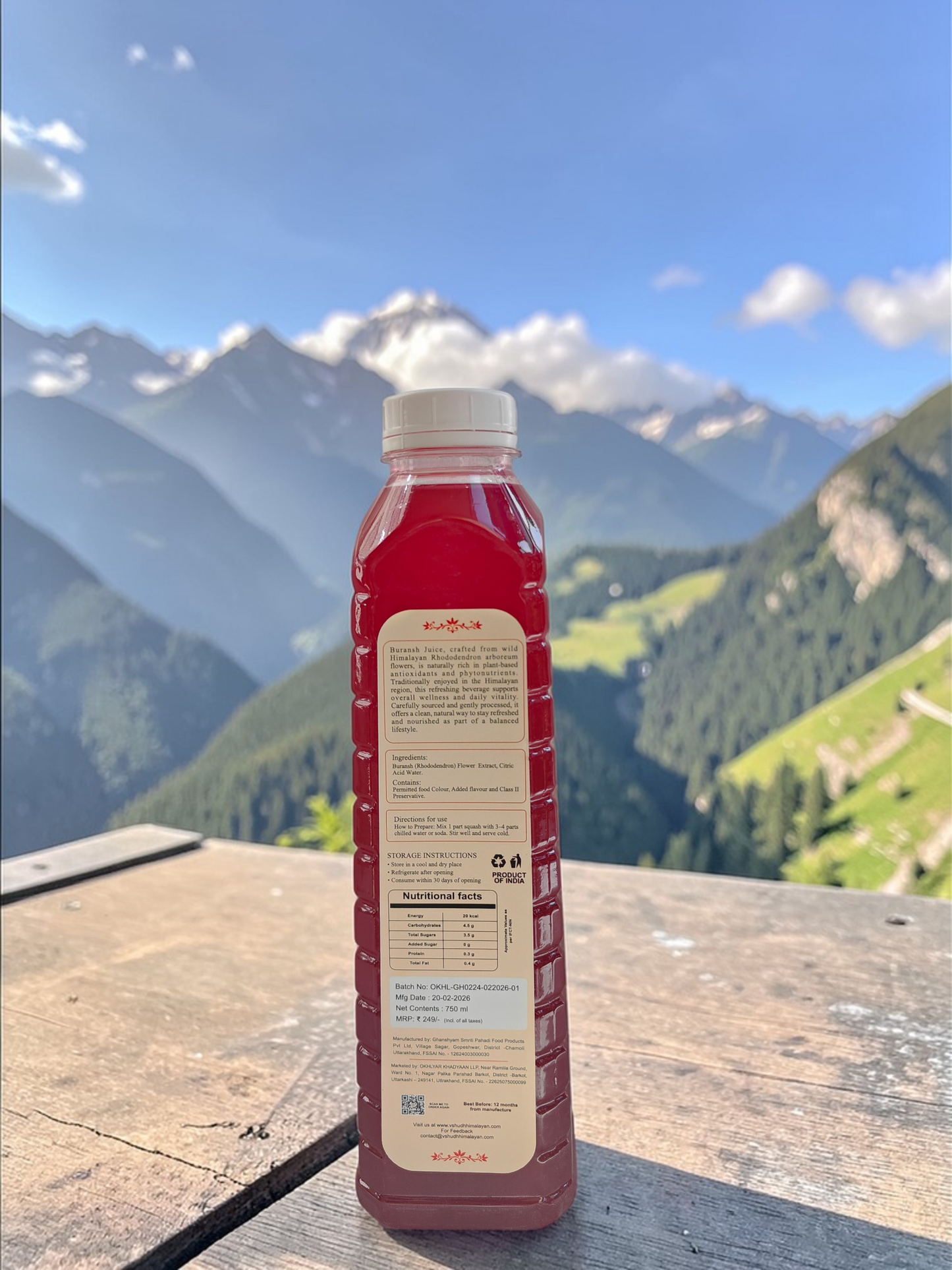 Himalayan Buransh Juice (No Added Sugar)